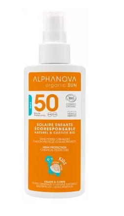 Protector Solar Sun Kids SPF50, Bio 125 g - Alphanova Sun