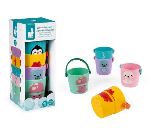 Janod Set de 5 cubos de actividades