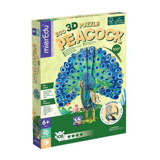 Peacock Puzzle 3D